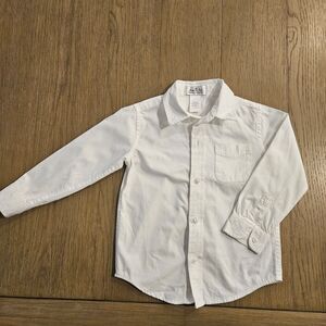 Janie and Jack White Button Down Shirt 100% Cotton Boy Size 2T